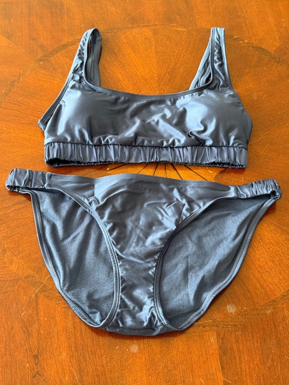 NWOT No Boundaries Sporty Satin Bikini Set L/XL
